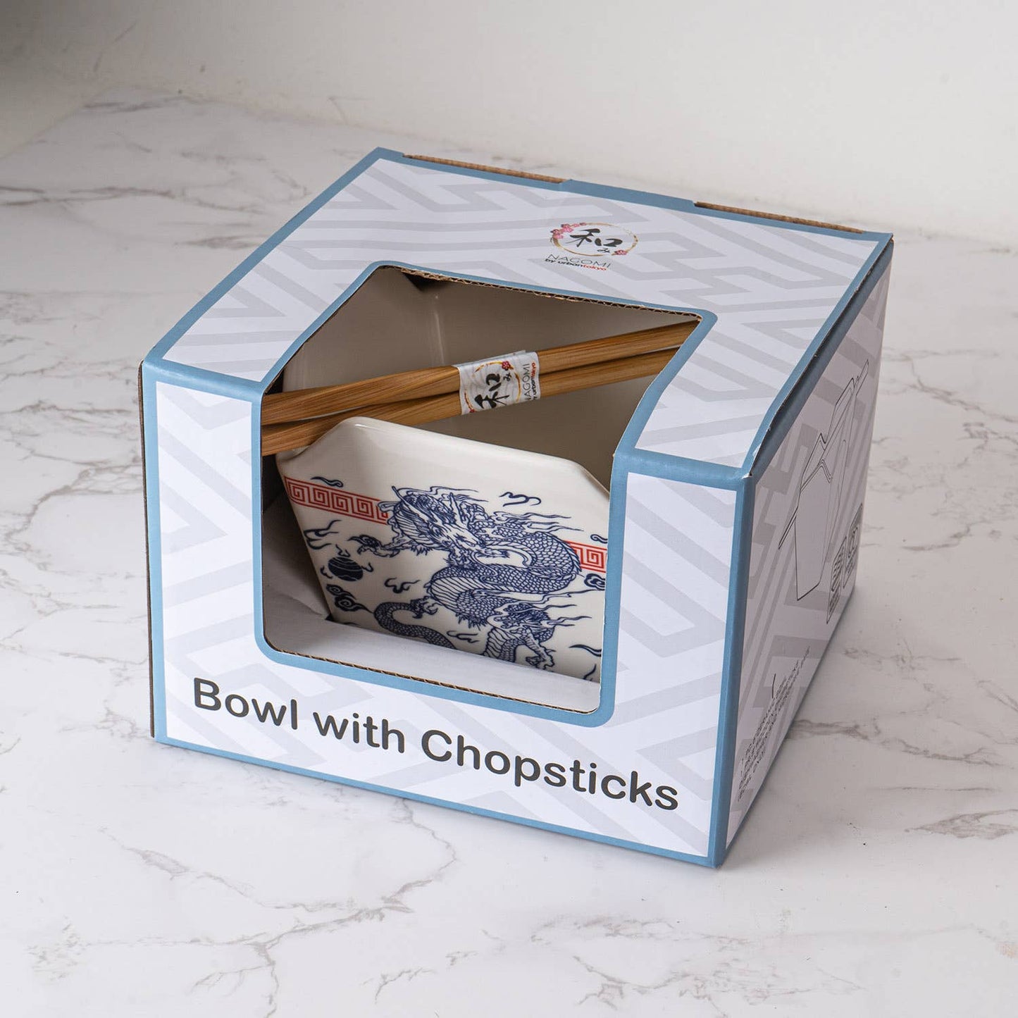 Takeout Box Serving Bowl With Chopsticks