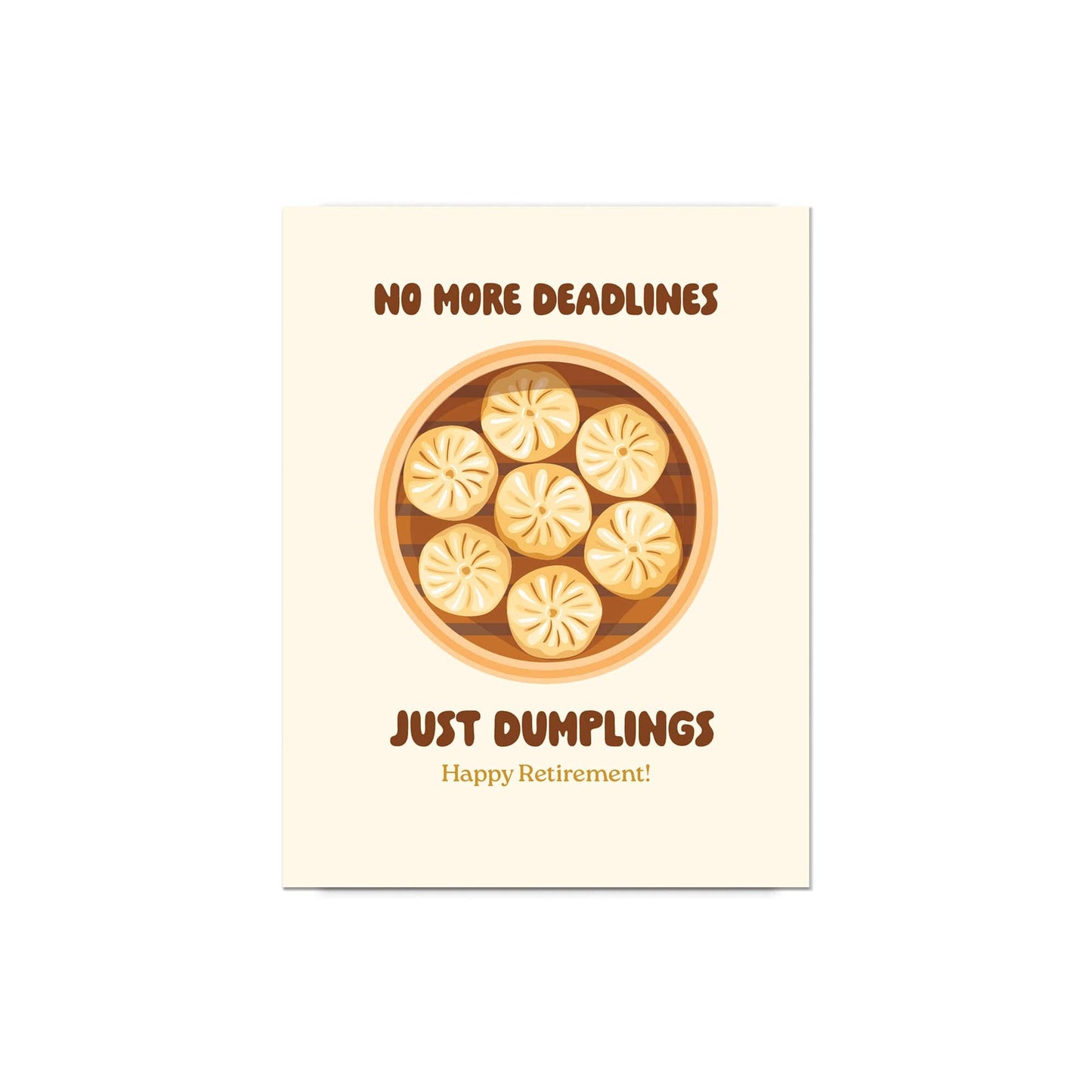 Dumplings Funny Retirement Card