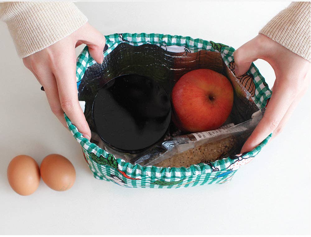 Oxford Cotton Insulated Lunch Pouch
