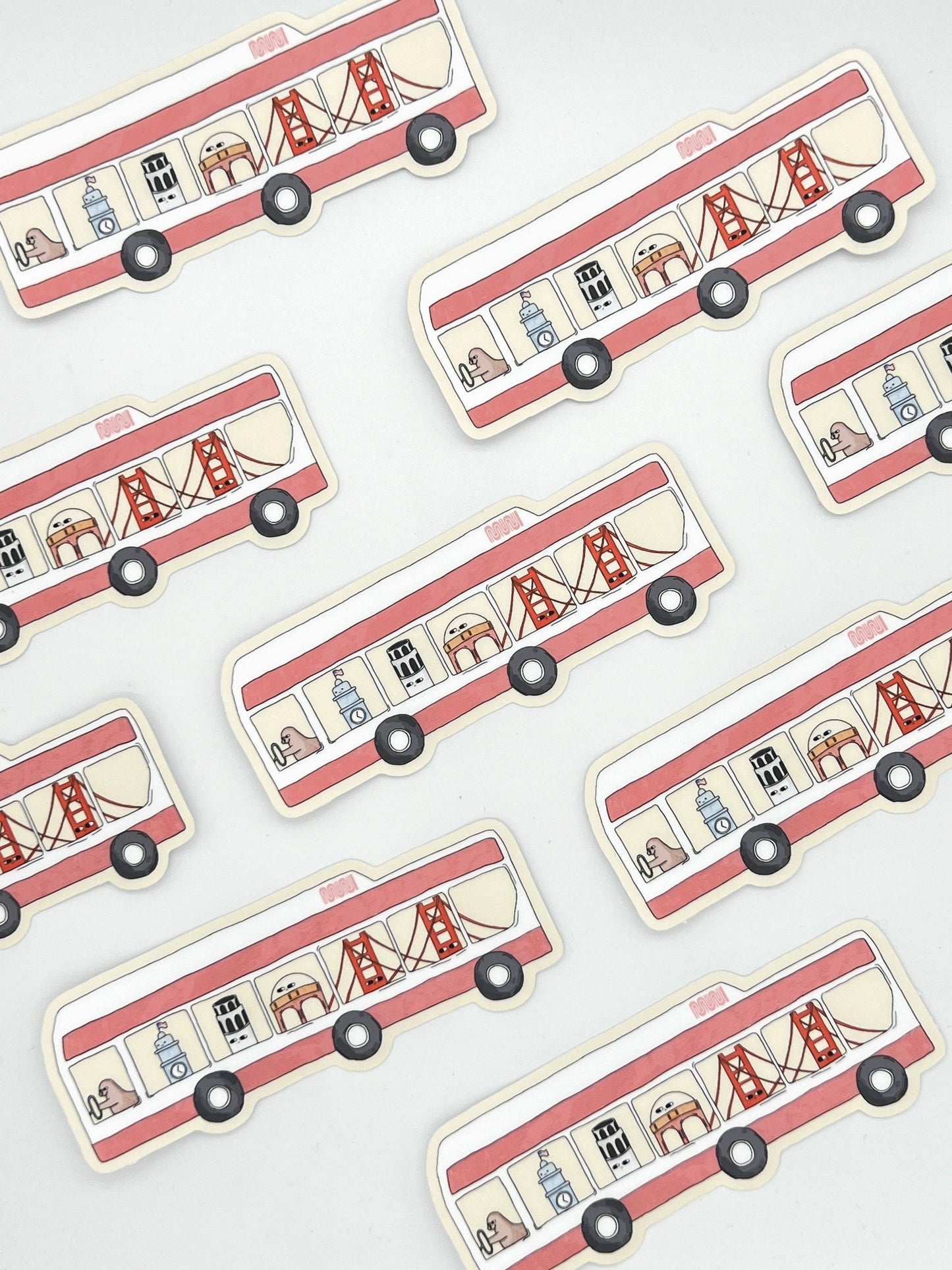 San Francisco MUNI Bus Sticker