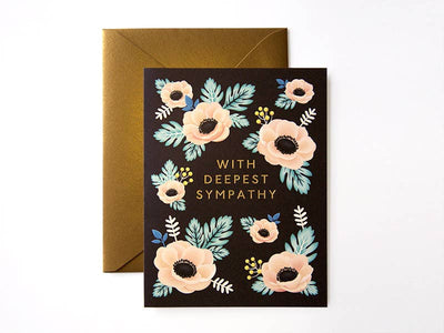 Anemone Sympathy Card