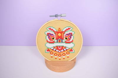 Lunar New Year Lion Counted Cross Stitch Kit