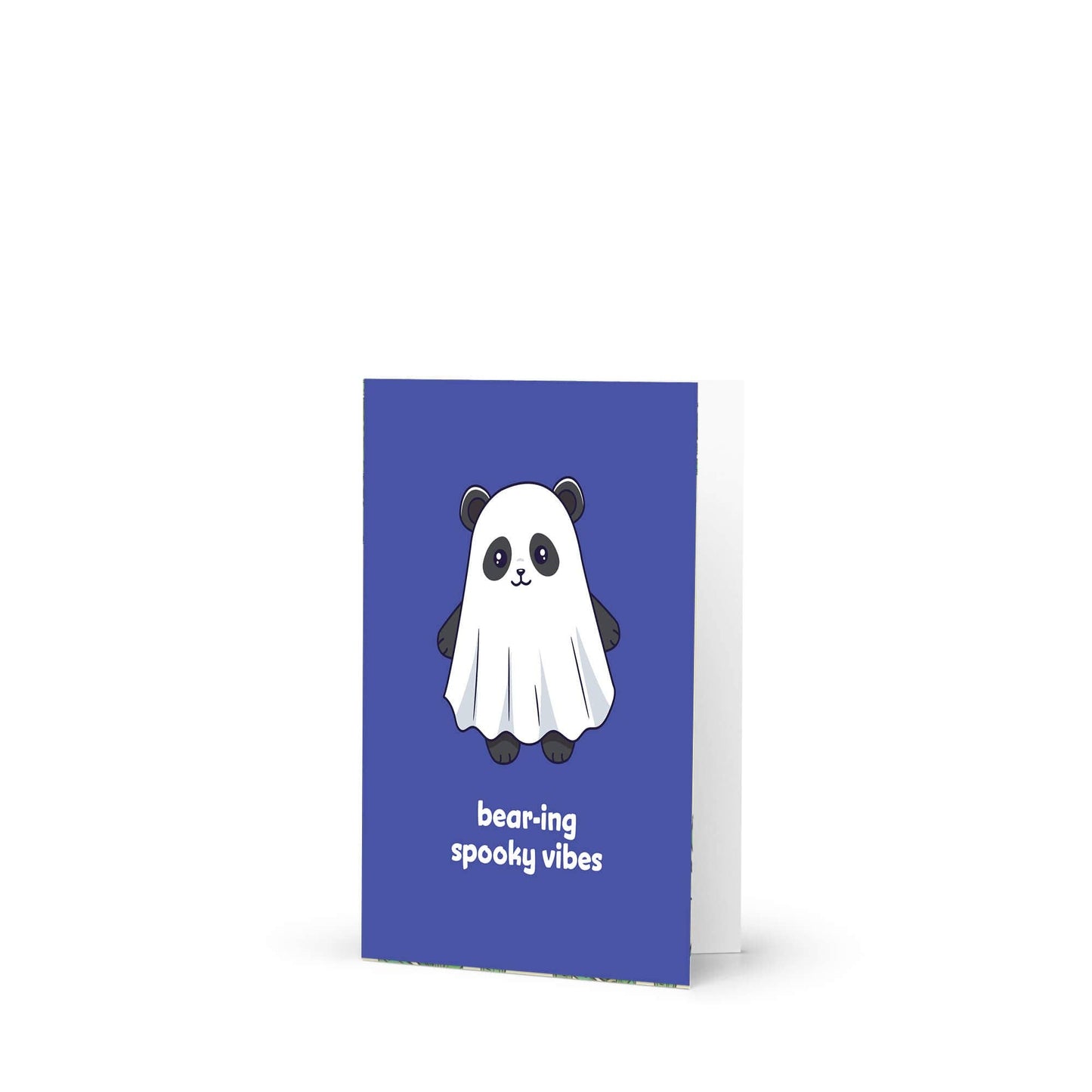 Bear-ing Spooky Panda Vibes Halloween Card