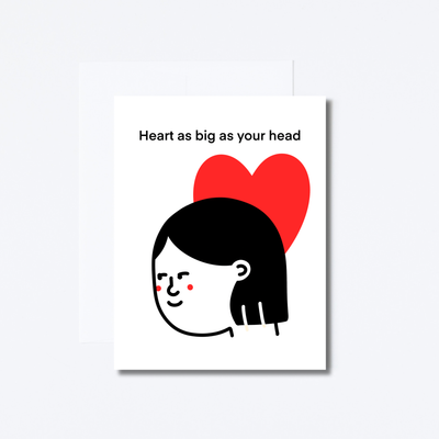 Big Head Greeting Card