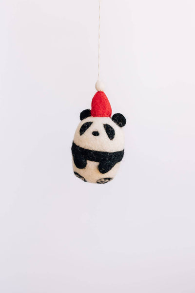 Panda Felt Ornament