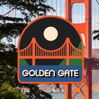 Golden Gate San Francisco Sticker