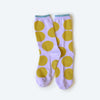 Sutro Bold Dot Crew Socks — Wisteria