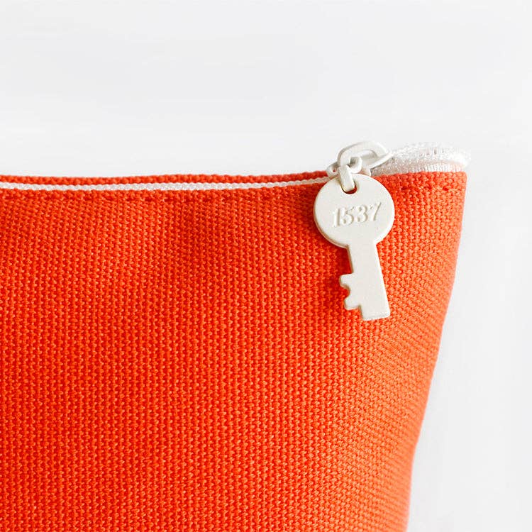 Embroidered Boat Pouch