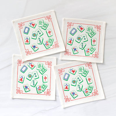 Mah Jong Tiles Cocktail Napkin Set