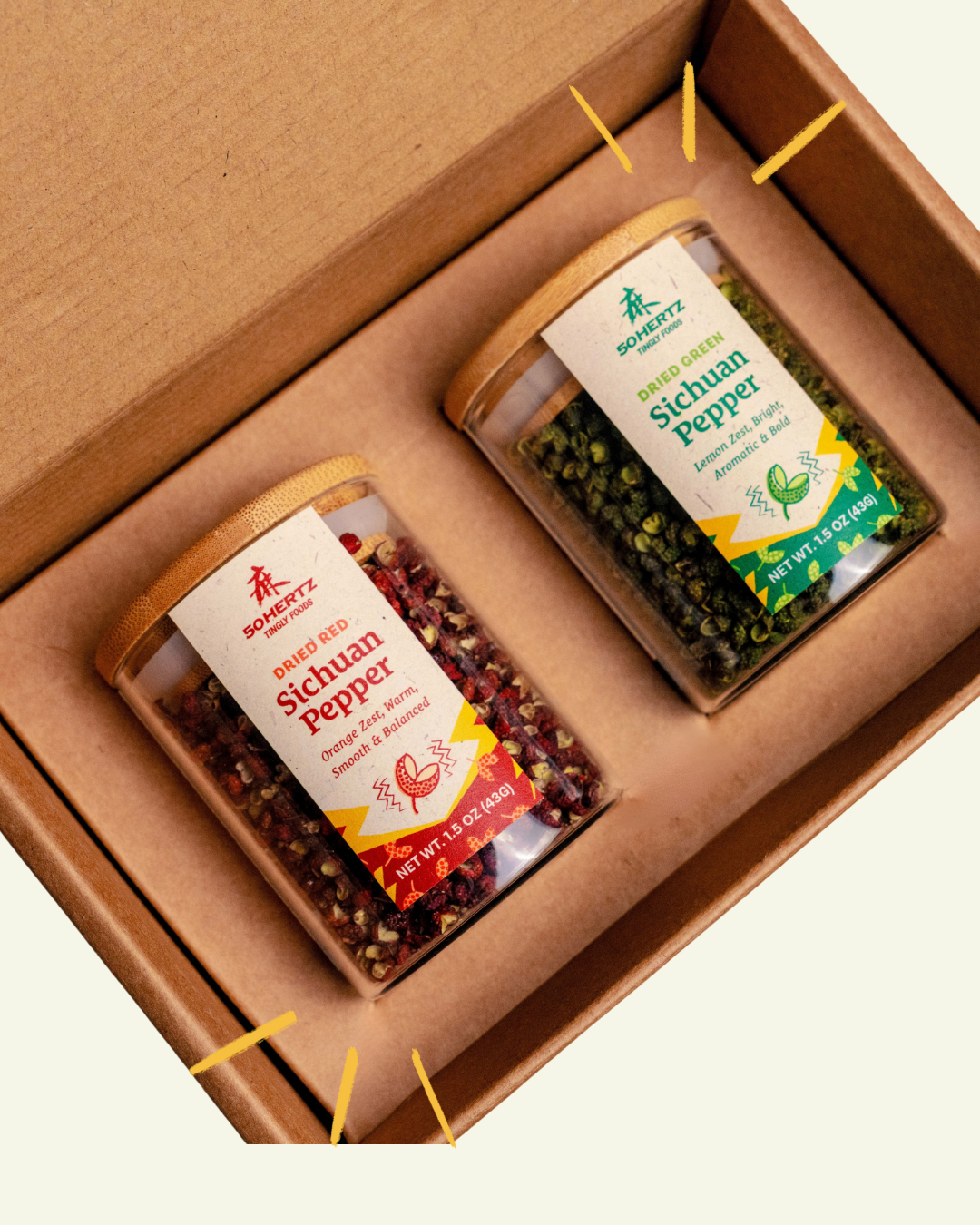Sichuan Pepper Gift Set – Red & Green Whole Spice