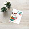 Lucky Cat Mother's Day Card