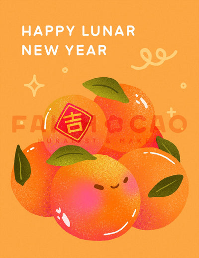 Lunar New Year Orange Card