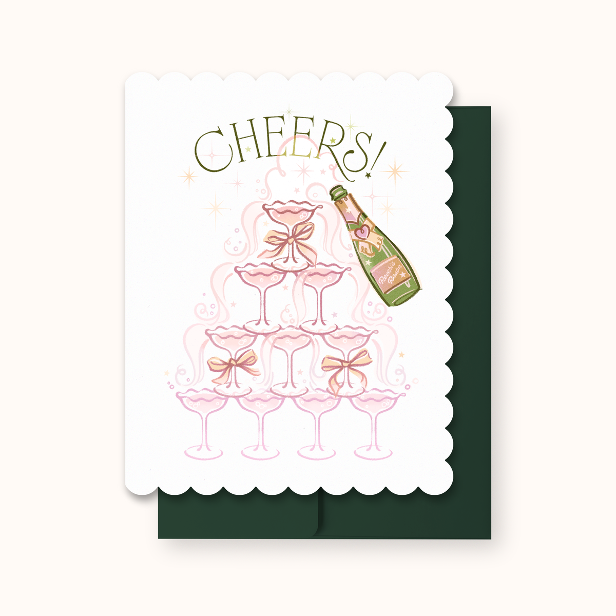 Cheers! Wedding Card