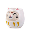 Japanese Daruma Cat Yunomi Style Tea Mug - White