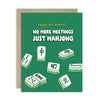 Just Mahjong Retirement Card