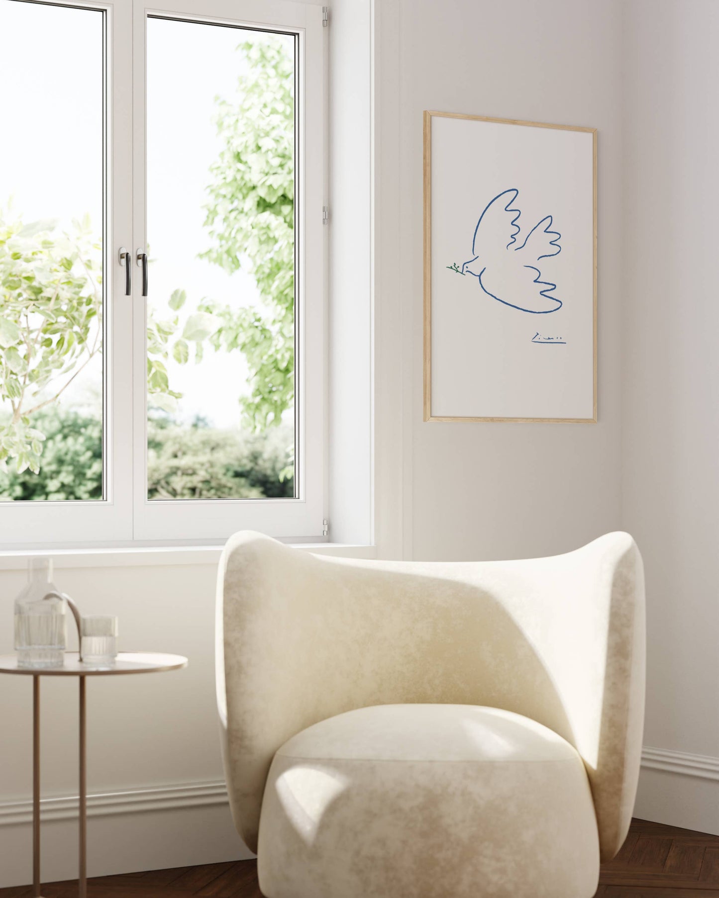 Natural Oak Wood Frame