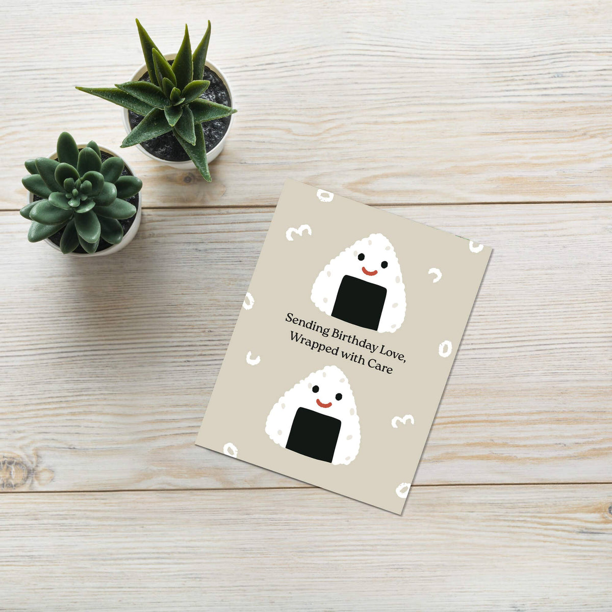 Onigiri Cute Birthday Card