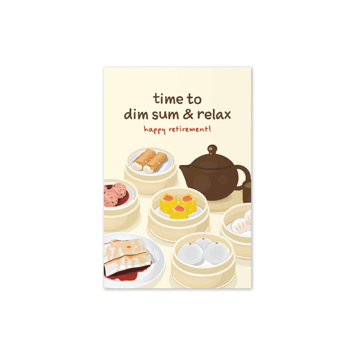 Dim Sum Funny Retirement Card