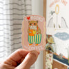 Books and Coffee Loving Hamster Sticker