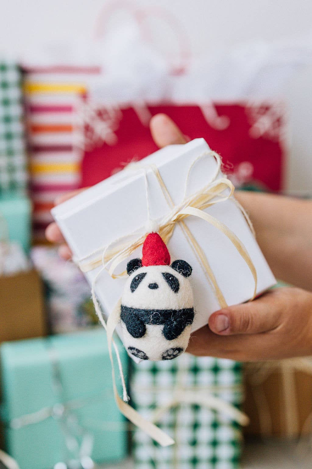 Panda Felt Ornament