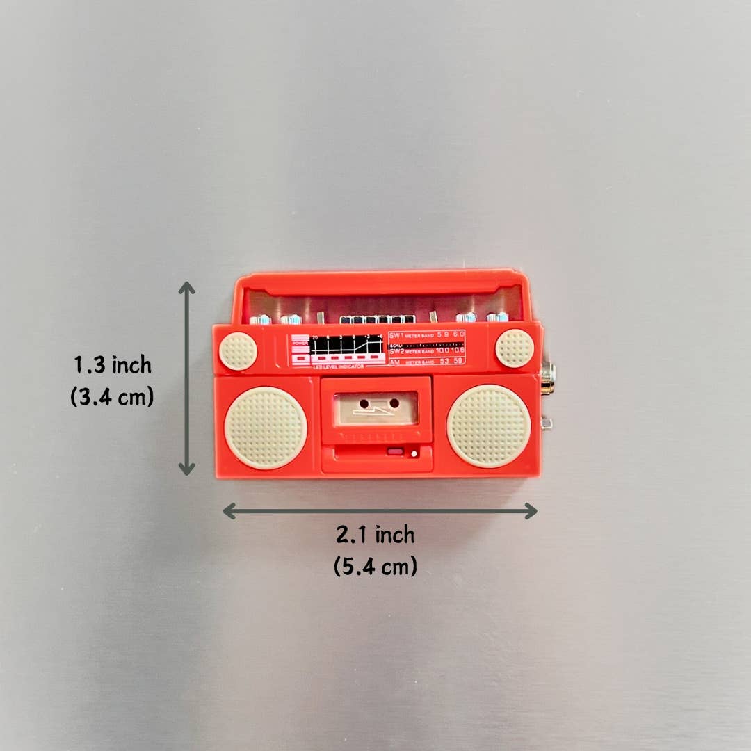 Retro Mini Cassette Tape Player Fridge Magnet