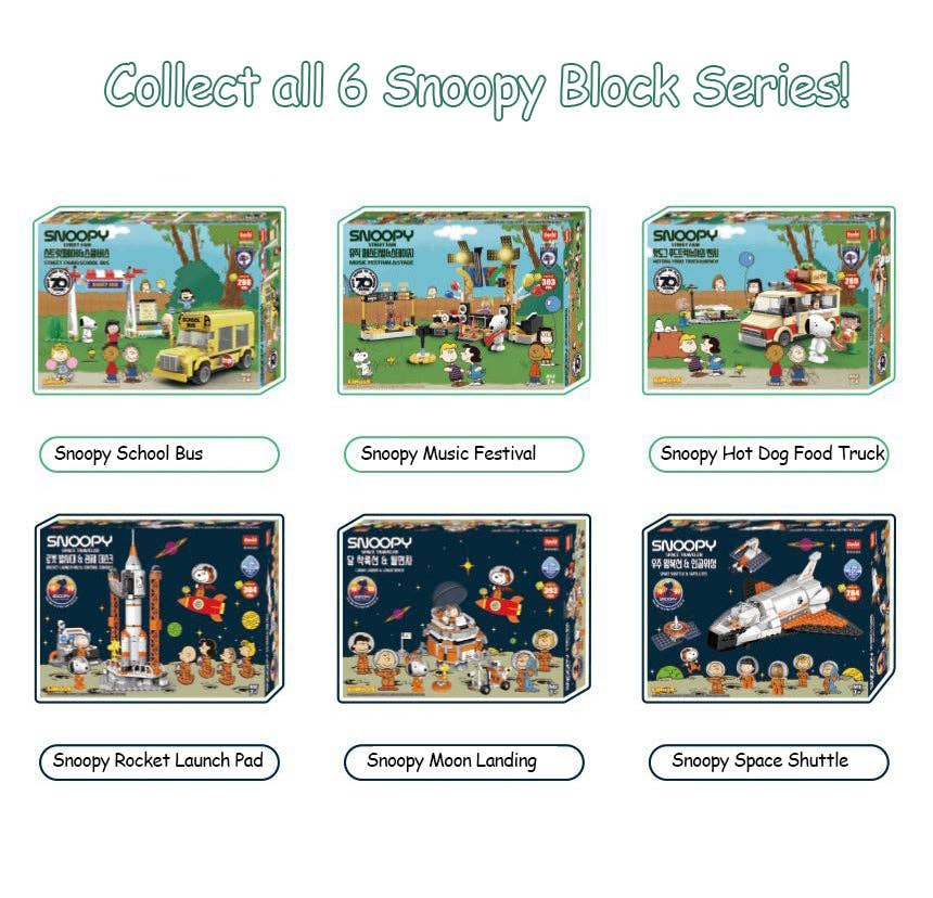 Snoopy Street Fair Hot Dog Truck & Park Bench Set