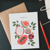 Mahalo Fruit Thank You Card