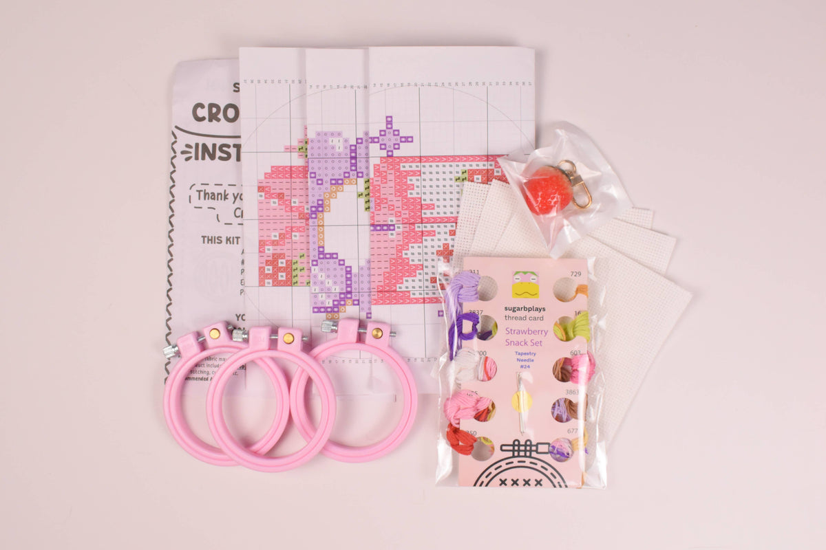 Strawberry Sweet Triple Cross Stitch Box
