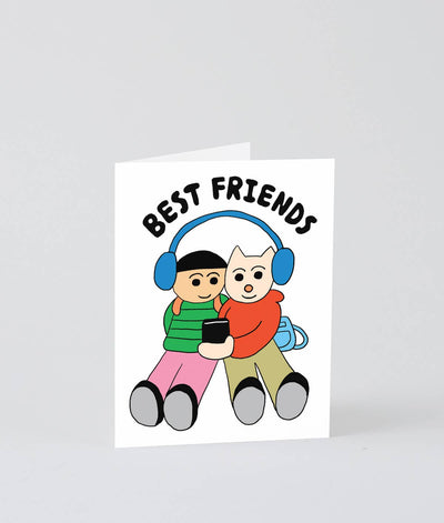 Best Friends Kids Greetings Card