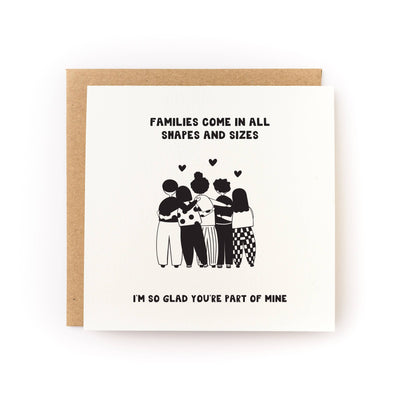 Families Come in All Shapes Mother's/Father's Day Card