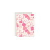 Book Lover Pink Greeting Card