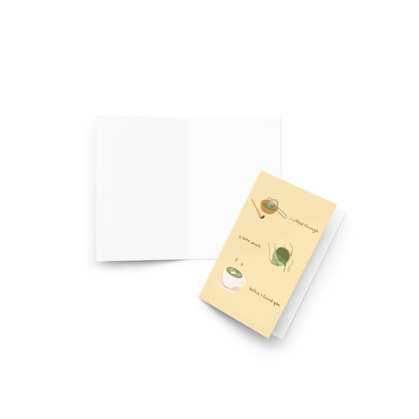 Sifted a Latte People Greeting Card