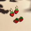 Mini Strawberry Acrylic Earrings