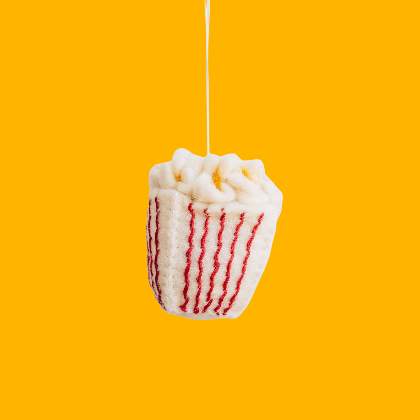 Popcorn Felt Ornament 