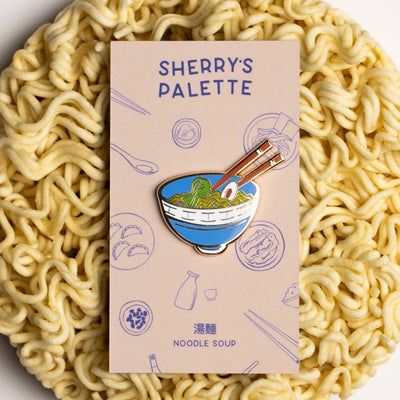 Noodle Soup Enamel Pin