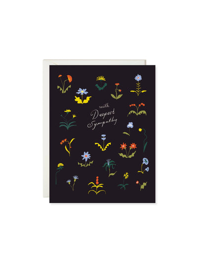 Sympathy Flowers Card