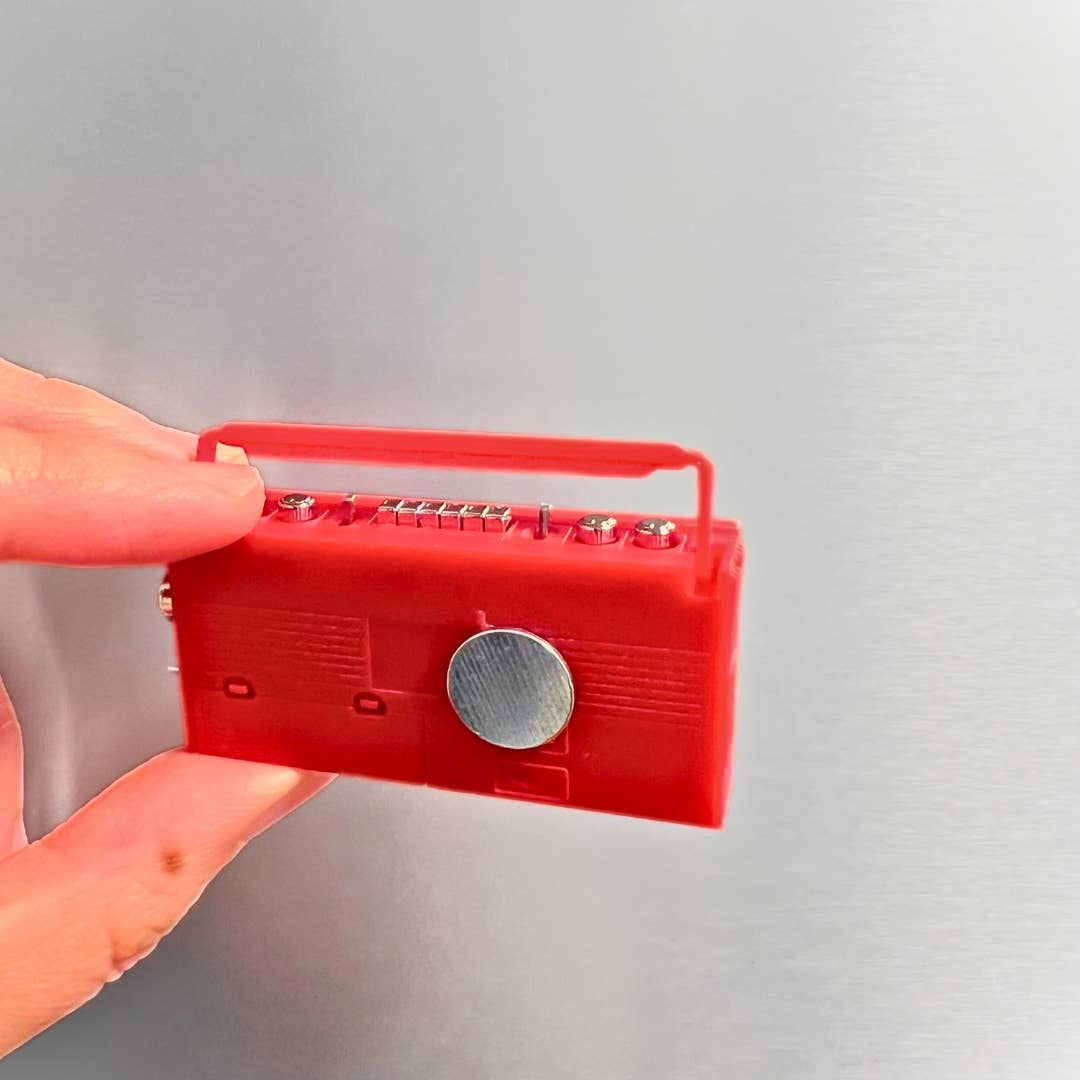 Retro Mini Cassette Tape Player Fridge Magnet