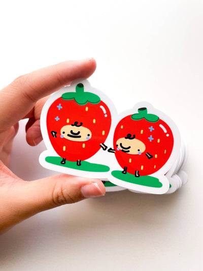 Strawberry Friends Sticker