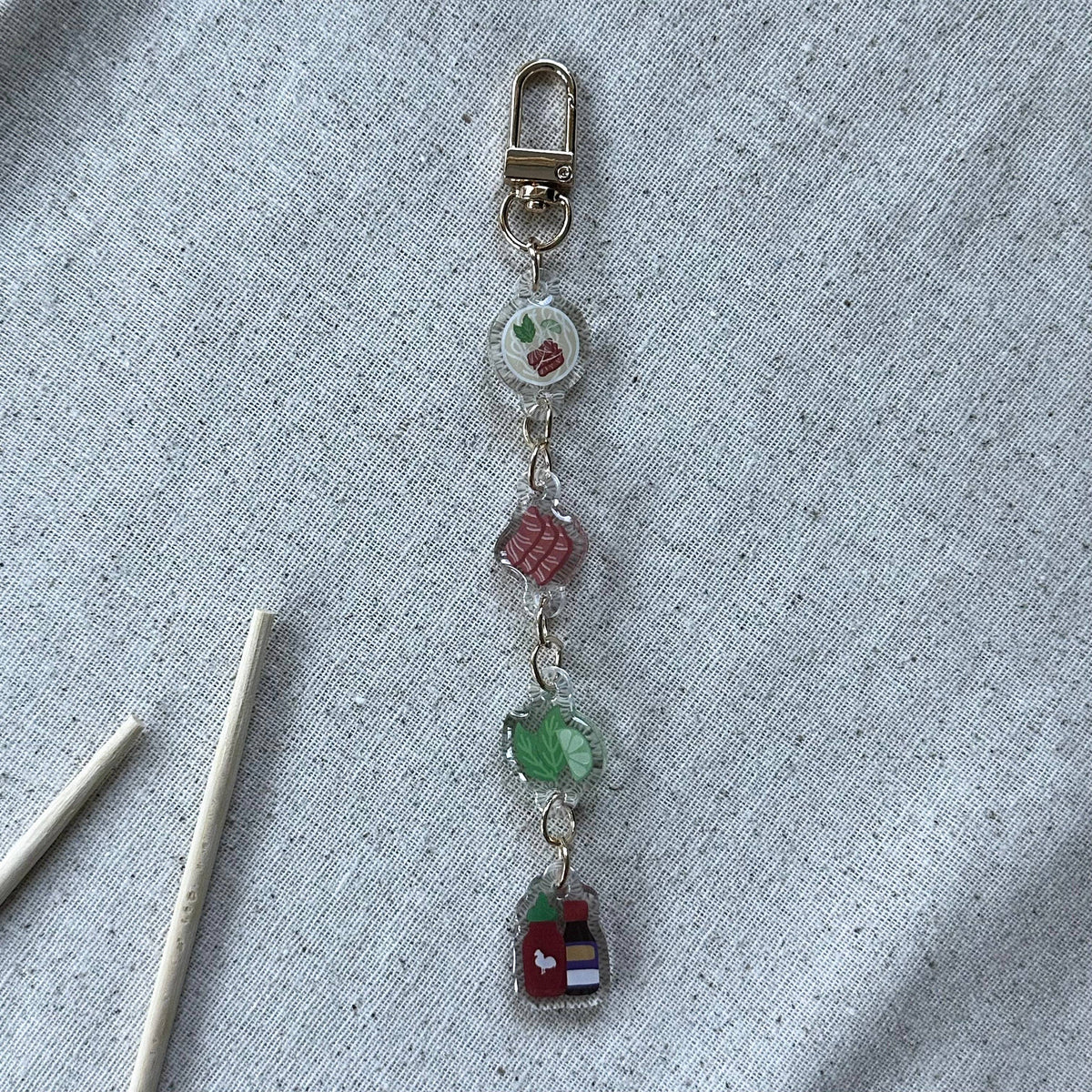 Linked Pho Keychain
