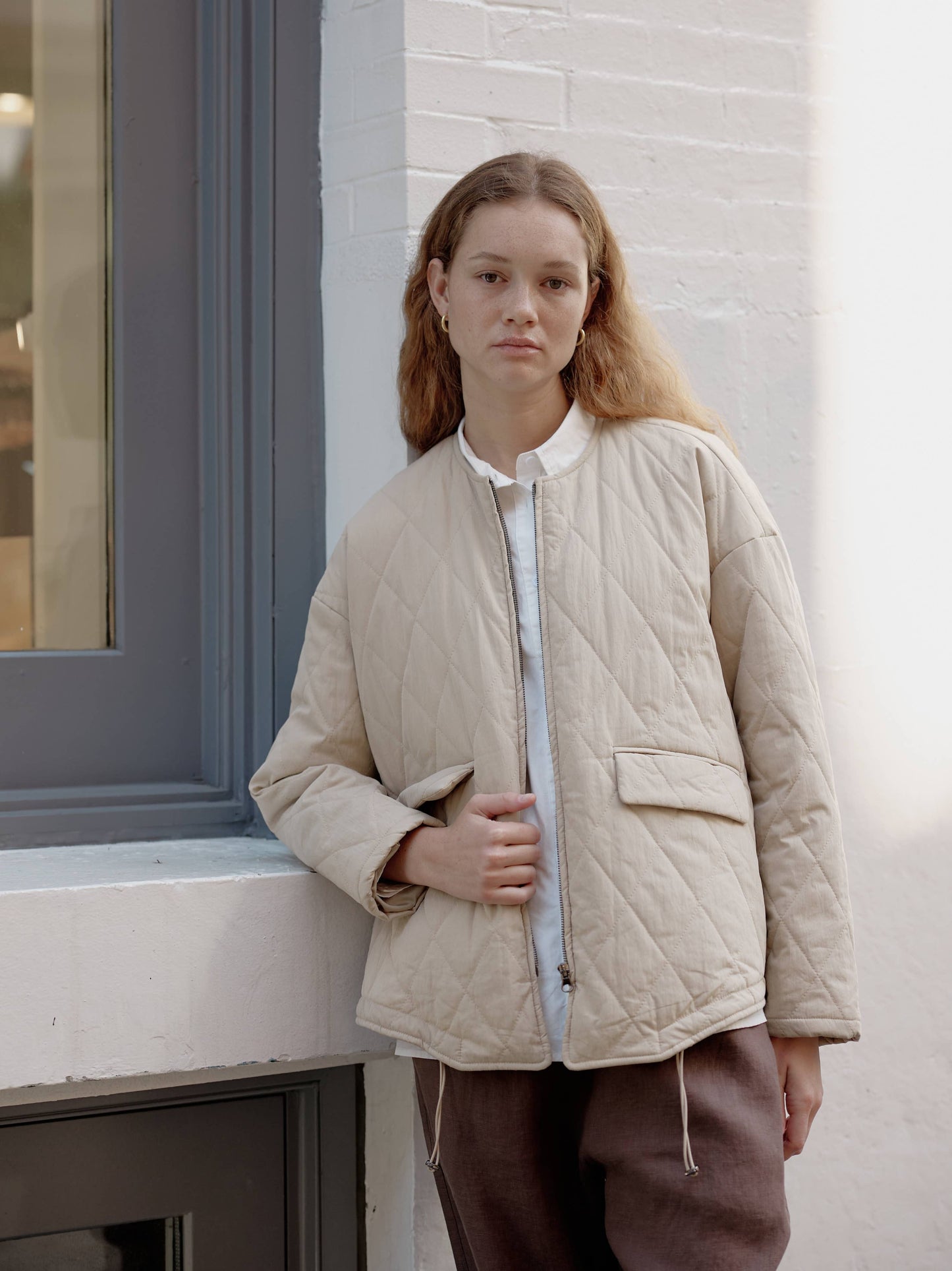The Greta Jacket | Oversized Quilted Jacket with Drawstrings