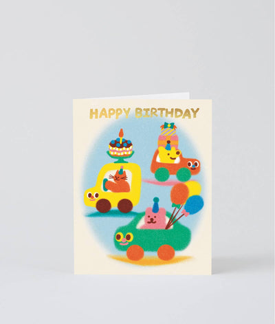 Happy Birthday Cars Card