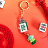 Mahjong Cat Acrylic Keychain