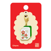 Mahjong Flower Plum Enamel Charm