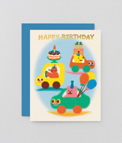 Happy Birthday Cars Card