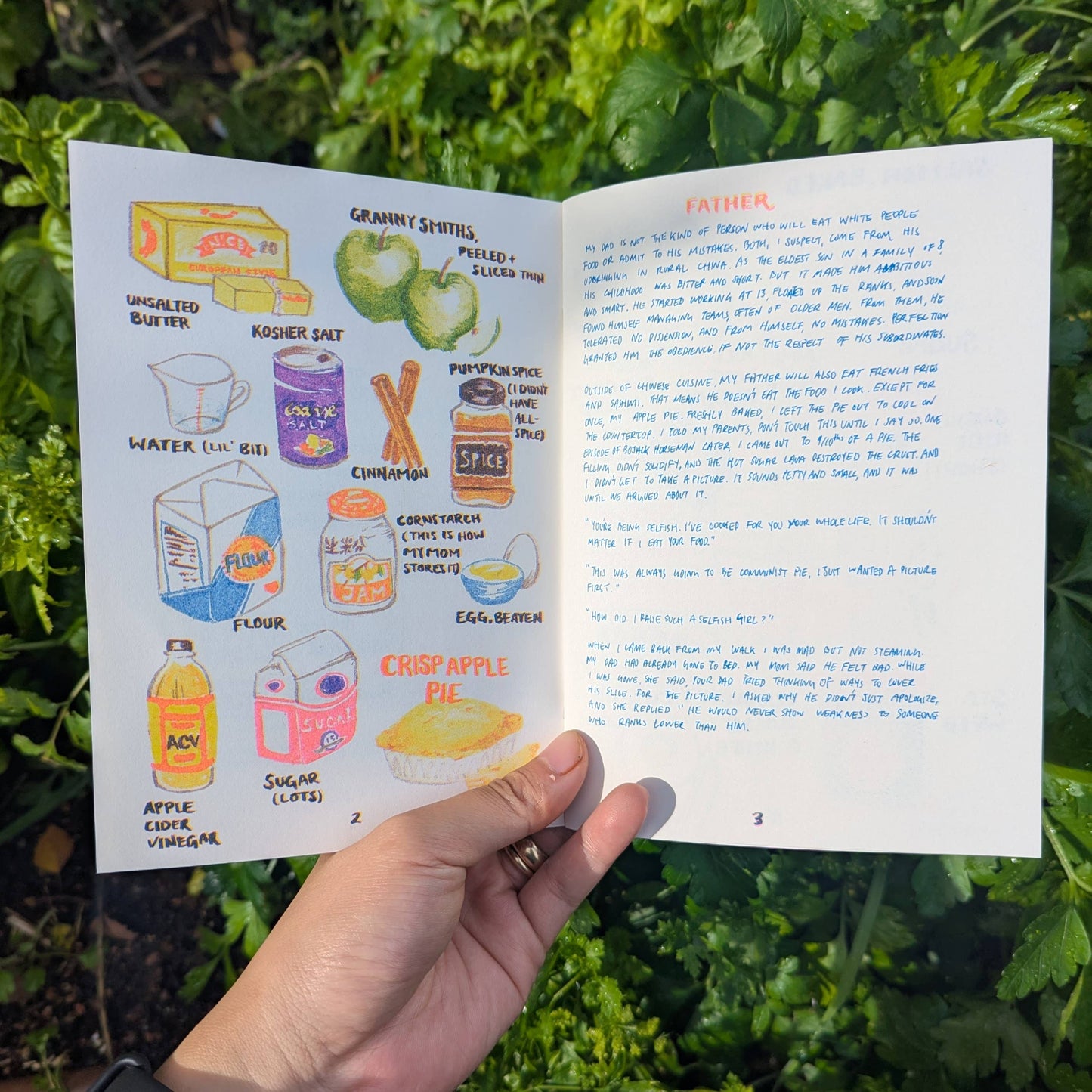 Food I've Cooked for Those I've Loved Risograph Zine