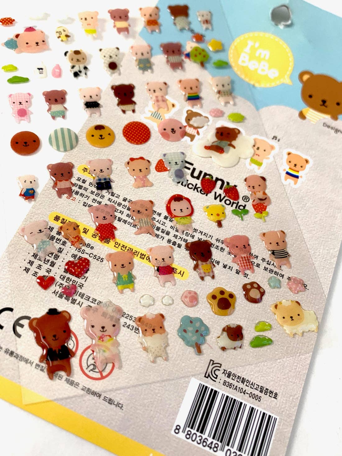 Bear Gel Stickers