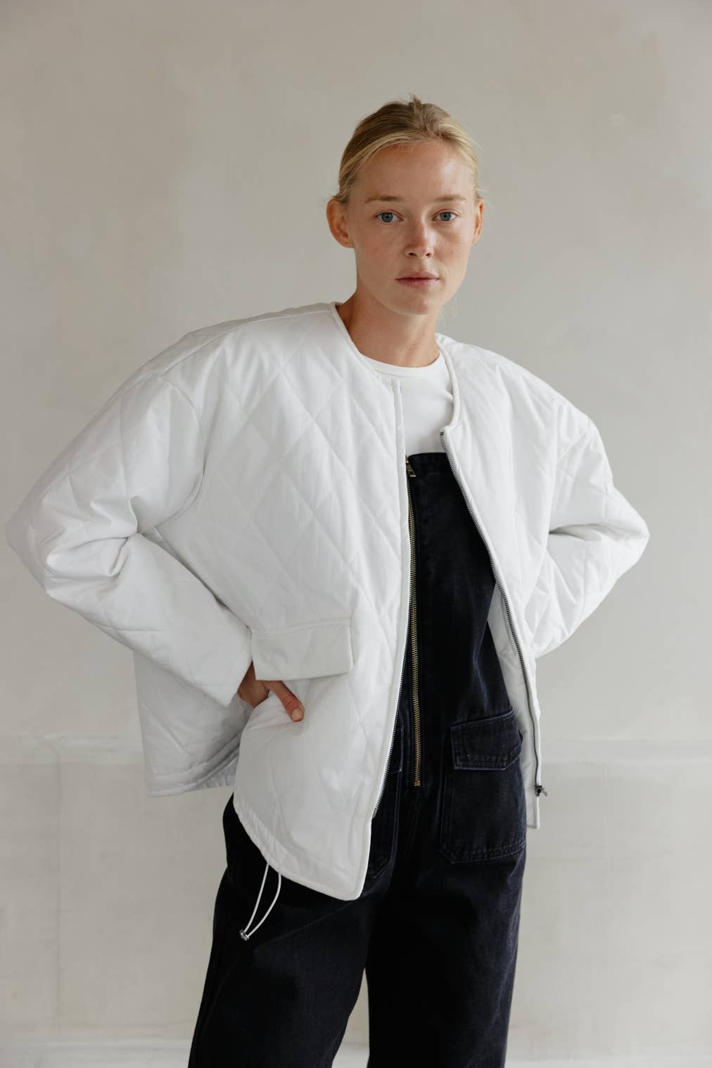 The Greta Jacket | Oversized Quilted Jacket with Drawstrings