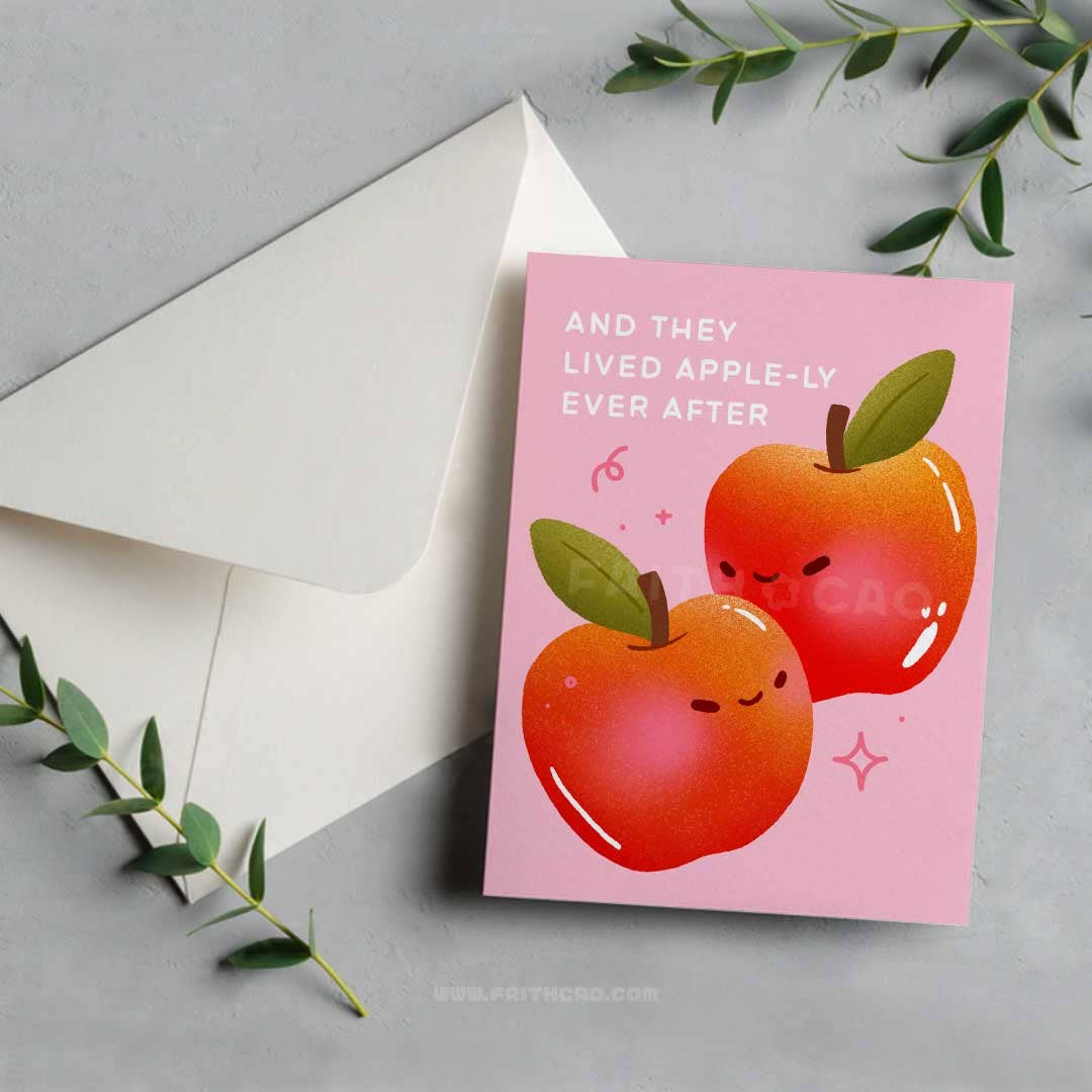 Apple-ly Ever After Card