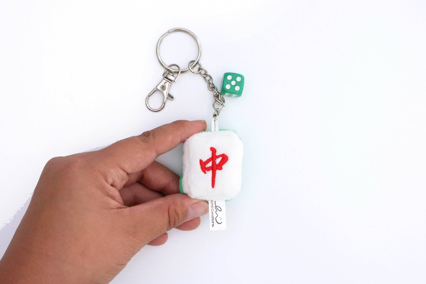 Tiny Mahjong Tile Plush Key & Bag Charm