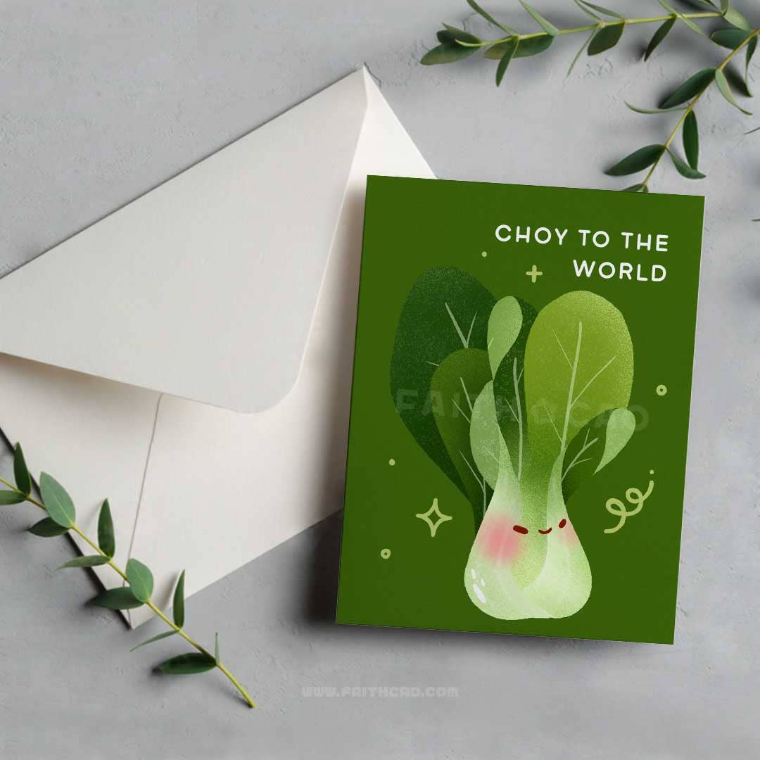 Bok Choy Holiday Card